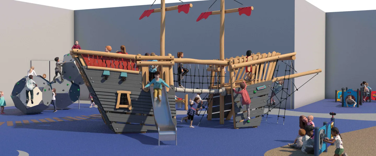 Playground side of Ship