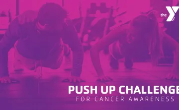 Push up challenge for Cancer Awareness Siouxland YMCA